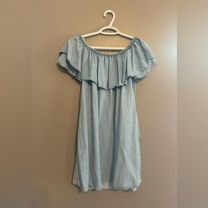 Denim Off-Shoulder Dress